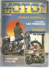 MOTO 1 N°06 HARLEY-CUSTOM'S / LES TRIKES 83 / COMPARATIF 125 CROSS / YAM XJ900