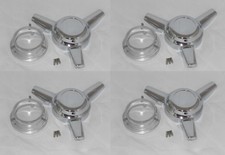 4 - Wheel Rim Center Caps Knockoff Tribar Spinner Fits U.s. Mags Rambler Bandit