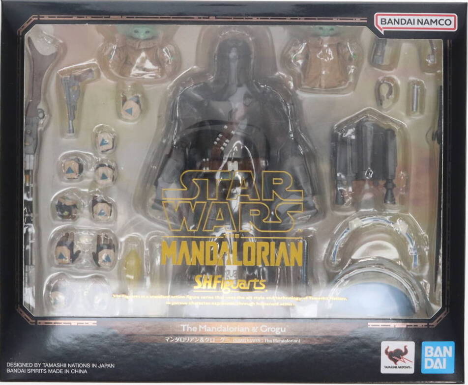 NEW Bandai S.H.Figuarts STAR WARS Mandalorian & Din Grogu Action