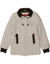 Khujo Womens Windbreaker Jacket Uk 18 Xl Grey Cotton Oc01
