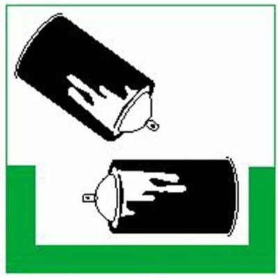 Aufkleber - Spraydosen RESIGN/Symbolschild, Büro Sicherheit - 10x10cm DE203