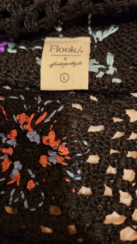 Kimono de ganchillo Free People x Flook hortensia talla M/L - Imagen 11 de 14