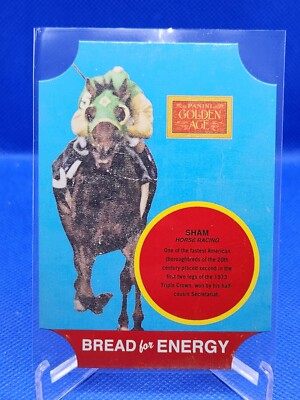 Sham Horse Racing 2013 Panini Golden Age Bread for Energy Card #5