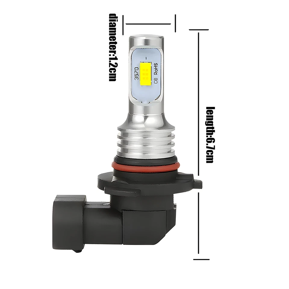 For Oldsmobile Cutlass Ciera 1987-1996 - 4pcs LED Bulbs Headlight Conversion Kit - Image 2 of 4