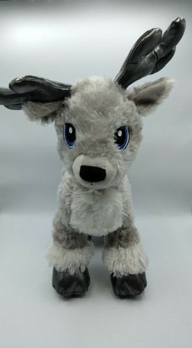 Build A Bear Silver Snow Reindeer Plush 