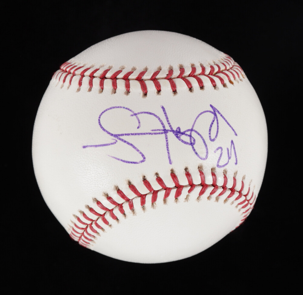 Jason Heyward Autographed Signed Chicago Cubs OML Baseball (JSA COA) 2016 World Series Champ 