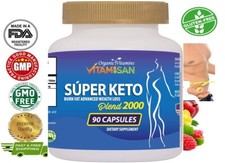 Keto Diet Pills SUPER BURN Fat Carb Blocker Fast Weight Loss Boost Energy 90