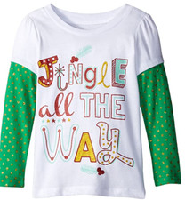 Christmas Little Girls' Long Sleeve T-Shirt, Jingle All The Way.