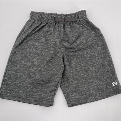 Layer 8 Shorts Boys Size 8 Gray Heathered Drawstring