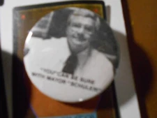2-1/4" Schuler mayor unknown location cello pinback button