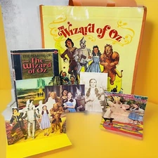 Lot Of Making of the Wizard of Oz Paper Book 2 Post Cards 2 Greeting Cards 1 Bag