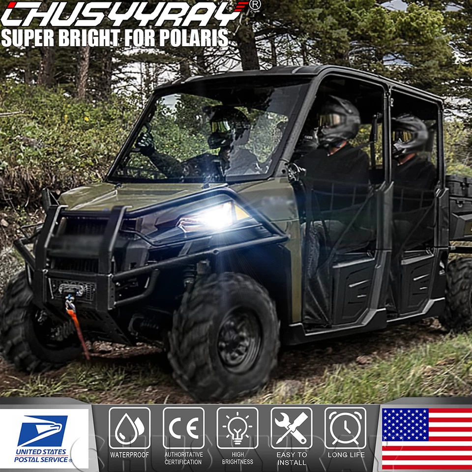 Super bombillas LED para Polaris Magnum 500: 2002-2003 y Ranger 400: 2010-2014 Foto 2 de 4