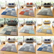 Image of Modern Rugs Design Colourful Silky Soft Good Quality Floor Area Mats UK