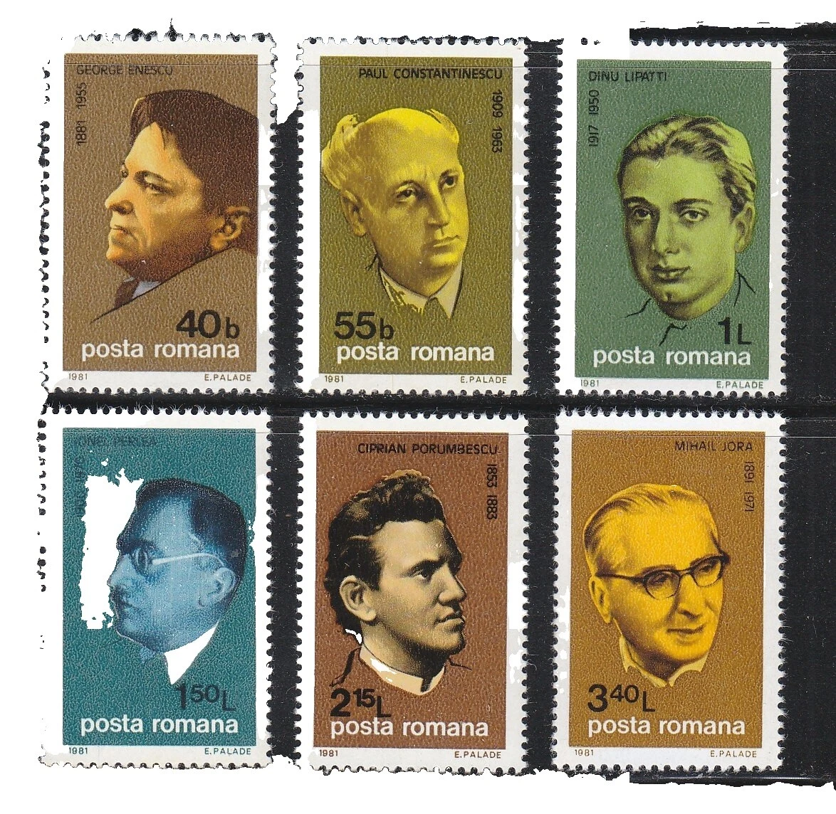 Romanian Postage Music Postal Stamps