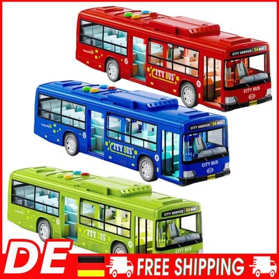 Battery-Operated Car Model Toy with Light & Music School Bus Toy for Boys Girls