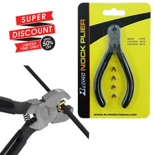 1SET Archery Pliers Bowstring 4 Nocking Points Brass Buckle Clip Accessories