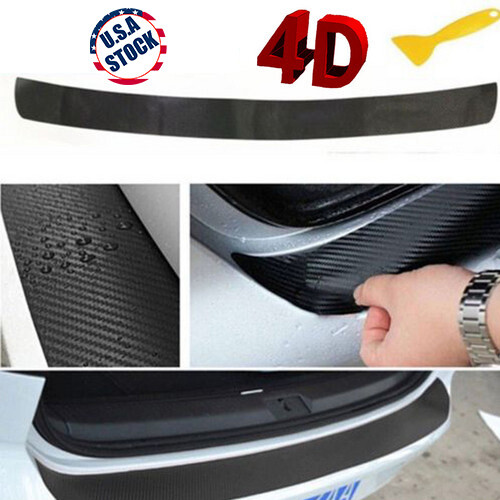 carbon Fiber Bumper Rear Car Trunk Protector Trim Corner Sticker Car Accessories
