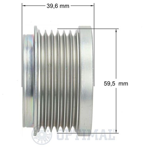 OPTIMAL Alternator Pulley For HYUNDAI Elantra KIA Carens II 01-12 37322-27010 - Picture 3 of 6