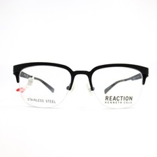 Kenneth Cole Reaction KC0791 001 Black half Rim Eyeglasses Frames 50-18-140