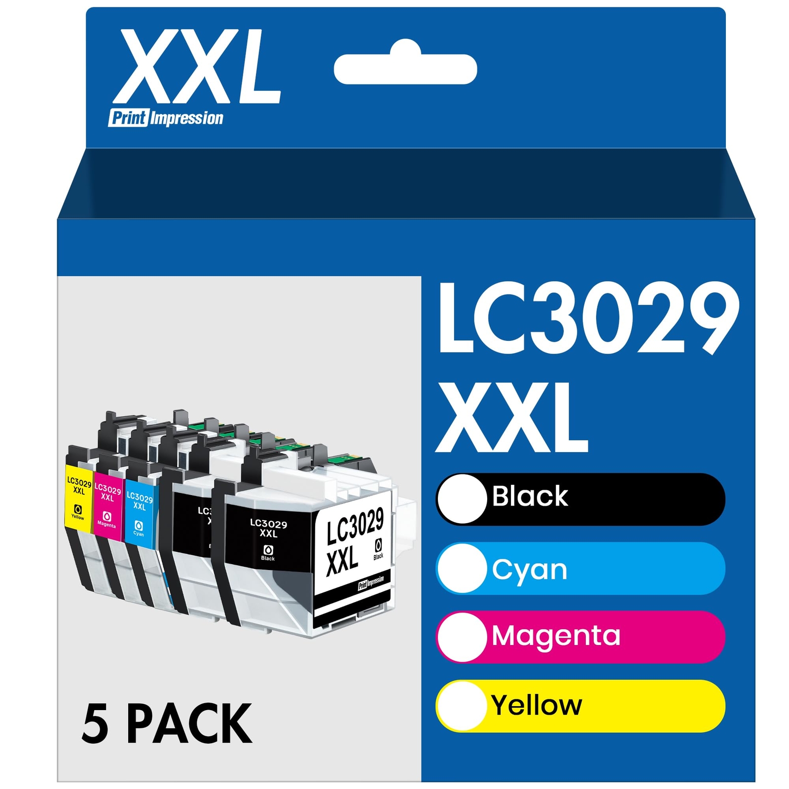 LC3029XXL Ink Cartridges Super High Yield for Brother LC3029 Ink Cartridges M...-image