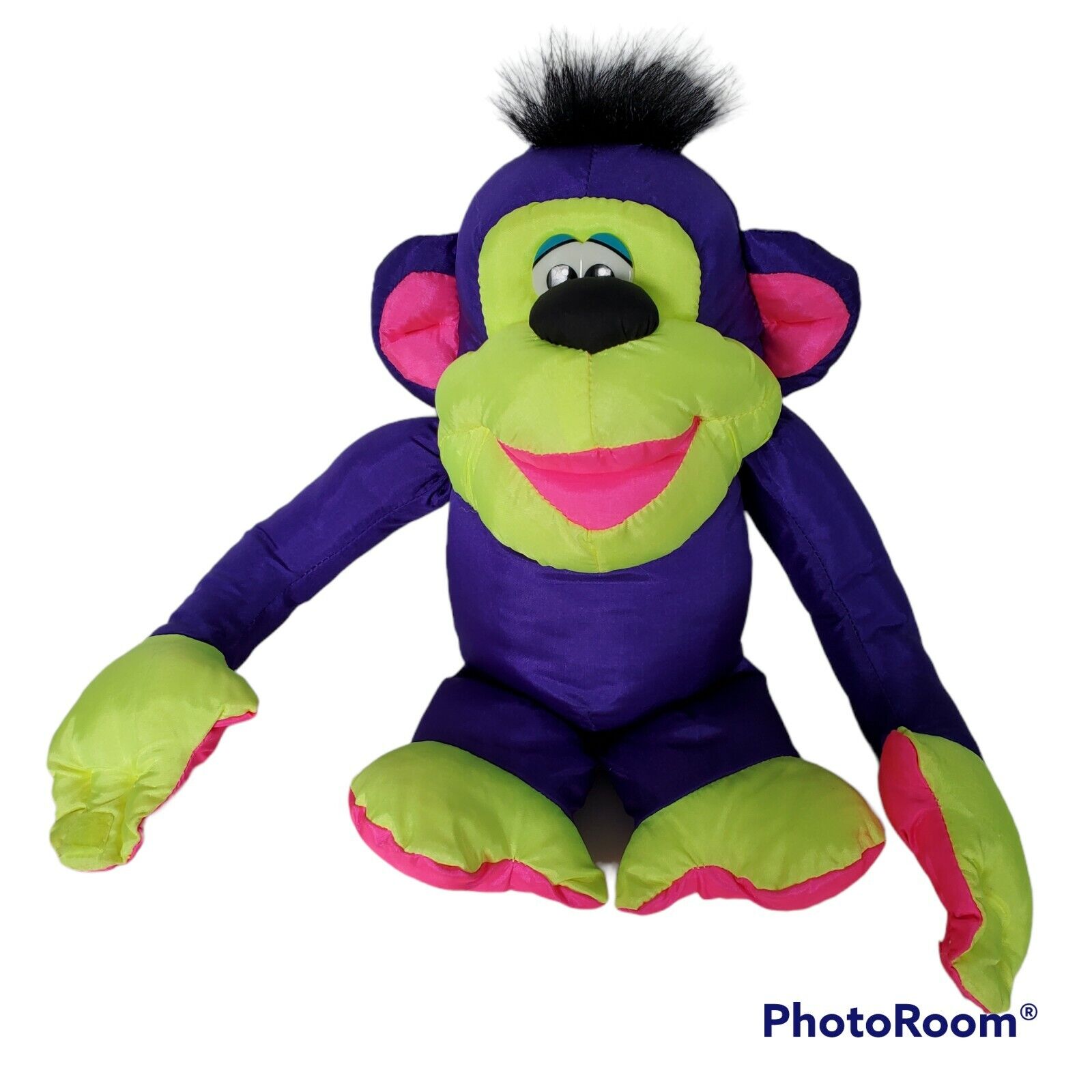 Monkey Joes Aqua Monkey Plush 20” Long Talking Monkey makes Screech Noise