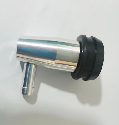 Polished Aluminum Mini PCV Valve Cover Tube Breather & Grommet Chevy ...