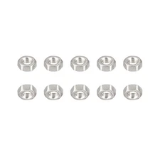 100Pack M3x0.5mm(DxL) Hex Nuts 304 Stainless Steel Hexagonal Nuts Silver Tone