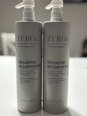 2 New Bottles Zero% by Gilchrist & Soames Shampoo 15 oz/Bottle
