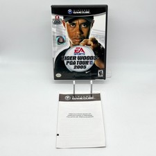 Tiger Woods PGA Tour 2005 Nintendo Gamecube Disc Case & Artwork Tested Works