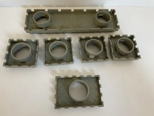 Vintage 1960's Marx Robin Hood Castle Playset Pieces From 4719 Robin Hood Set