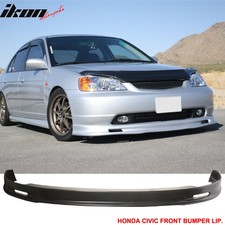 Fits 01-03 Honda Civic 24dr Mugen Style Pp Front Bumper Lip Spoiler Unpainted