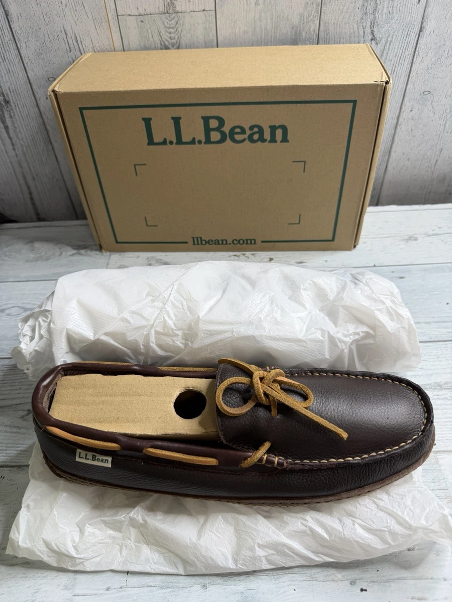 L.L. Bean Moccasin Leather Upper Slippers for Men for sale  display picture 1
