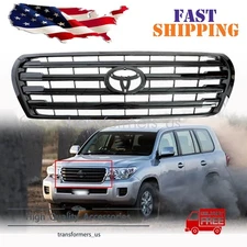 Front Bumper Grill Grille GLoss Black For Toyota Land Cruiser LC200 2008-2015