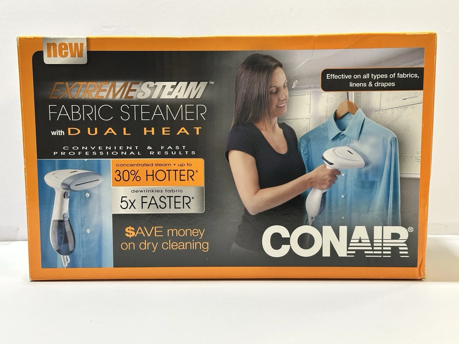 Conair Extreme Steam Compact Portable Dual Heat Handheld Fabric Steamer, Iron 🔥