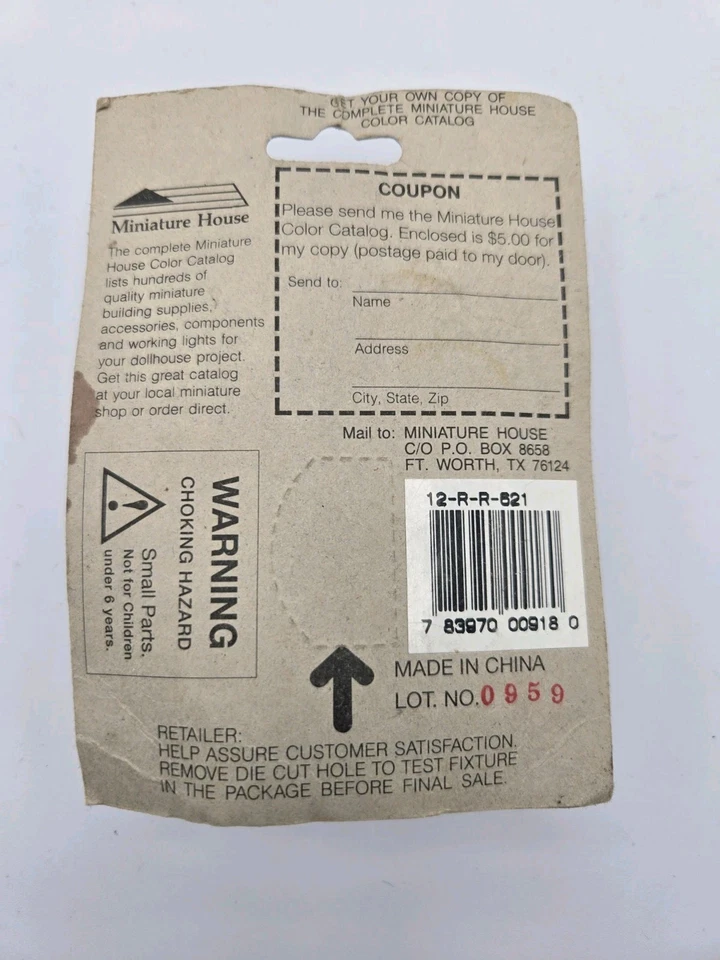 Abajur de mesa vintage 12V miniatura casa design oriental miniaturas casa de bonecas - Imagem 3 de 3