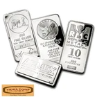 10 oz Silver Bar Random Design, Scruffy Condition, Lot of 1  - #C10NQ