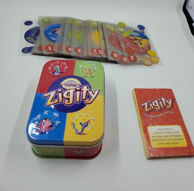 G5 ZIGITY CRANIUM CARD GAME FUN FOR EVERYONE, 100% COMPLETE TIN CONTAINER 2005