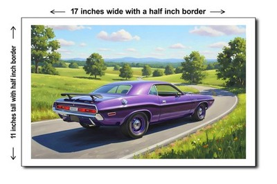 1970 Dodge Challenger 9 - 11x17 Poster Art Print