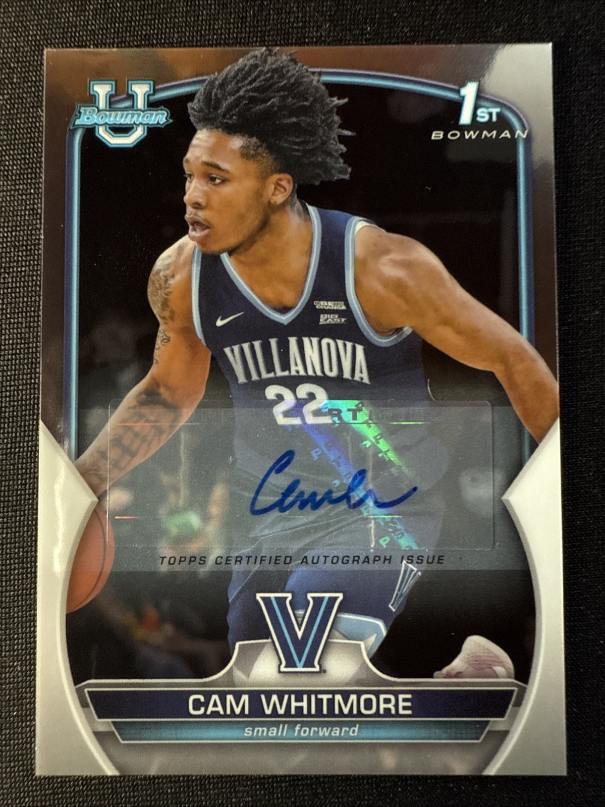 Cam Whitmore 1st Rookie Auto RC 2022-23 Bowman U Chrome #22