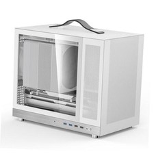 Shiny Snake G350 20.8L MATX SFF Portable MESH PC Chassis - Glass  White