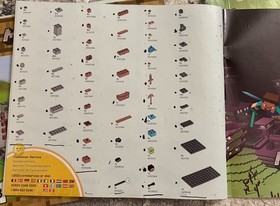 LEGO Minecraft The Crafting Box 2.0 Set 21135 Loose Bricks 5 Manuals Manual