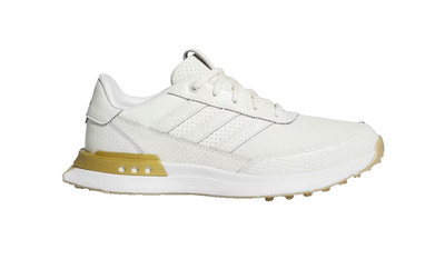 New Adidas Women's S2G Off White/Gold Spikeless Golf Shoes Size 7 - JI4038