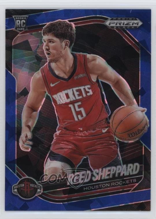 2024-25 Panini Prizm Black Blue Ice Prizm 37/125 Reed Sheppard #145 Rookie RC