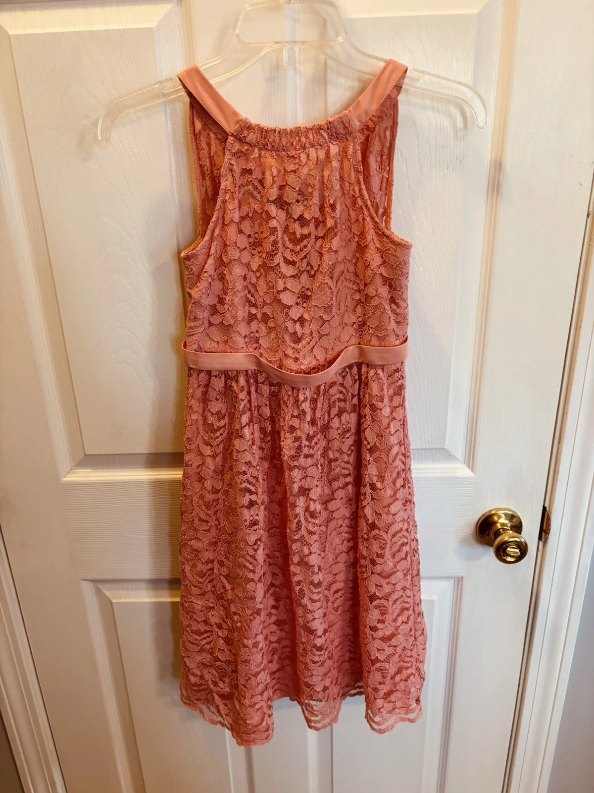 Girls David Bridal Dress Pink Lace Size 14
Opens in a new window or tab