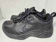 Nike Air Monarch IV Triple Black Training Sneakers Shoes 415445-001 Mens Size 12