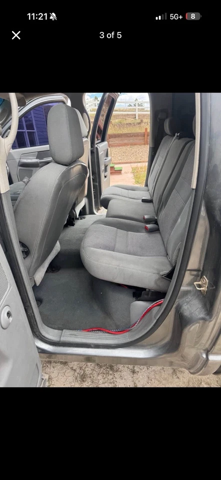 JUEGO ASIENTOS ELÉCTRICOS DODGE RAM 1500 2500 3500 DELANTEROS Y TRASEROS TELA GRIS DOBLE CABINA Foto 2 de 4