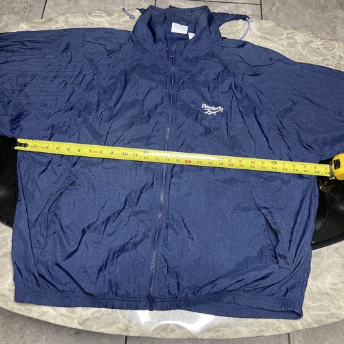 Giacca a vento oversize vintage anni 90 Reebok Colorblock Track Zip Boxy taglia XL - Foto 8 di 15