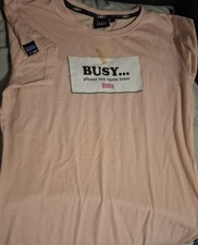 Plain Lazy T-shirt Busy Please Try again Later