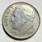 1961 Roosevelt Dime 90% Silver
