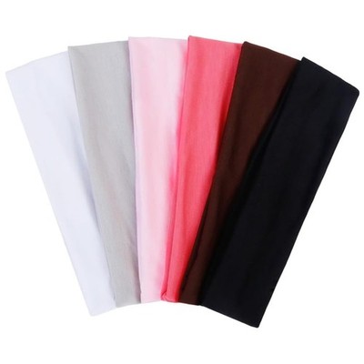 Pink Soft Fabric Thin Non Slip Sweat Headband For Women Girls Hair Accessories